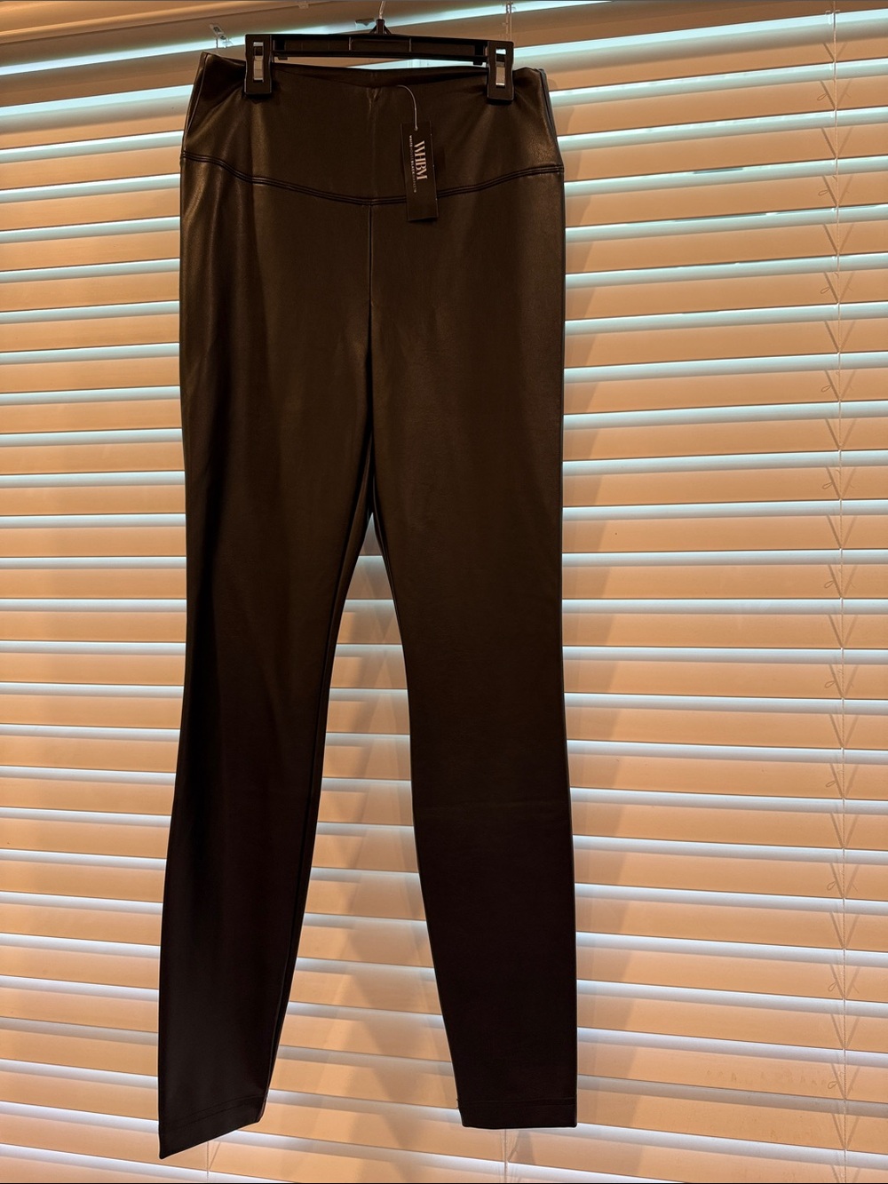 White House Black Market Black Faux-Leather Leggings